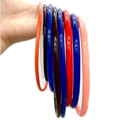 Ausgezeichnete Wetterbeständigkeit Verschiedene Farben Elastische Flexible 50 Shore A Silicone Gummi Siegelringe