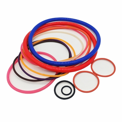 China Fabrik Direktverkauf hochwertige farbenfrohe Silikon Gummi O-Ringe
