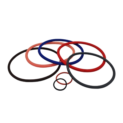 Verschiedene industrielle große und kleine orangeblaue schwarze farbige Silikongummi-Ring mit hoher Hitzebeständigkeit