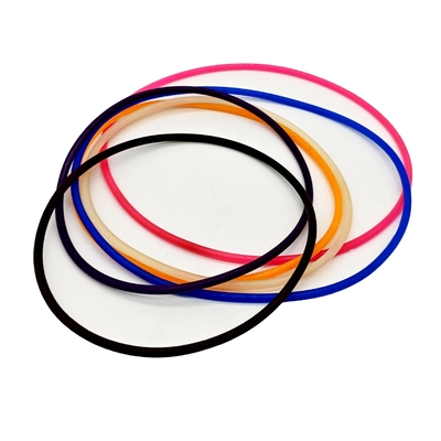 Verschiedene industrielle große und kleine orangeblaue schwarze farbige Silikongummi-Ring mit hoher Hitzebeständigkeit