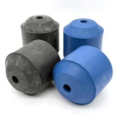 40 bis 60 Shore A 3/8" bis 5/8" H Ölspender Kautschuk schwarz und blau