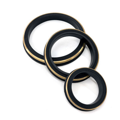 Premium NBR Hammer Union Dichtungen mit Messing Anti-Extrusions Ring. Fig 602, 1002, 1502 Hochdruck Lippendichtungen. Nitril Ölfeld Dichtungen für Pipeline.