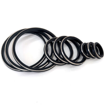 H2S-beständige Hammer-Verbindungsdichtungen. FKM mit Edelstahl-Rücklaufring. 15.000 PSI CWP.