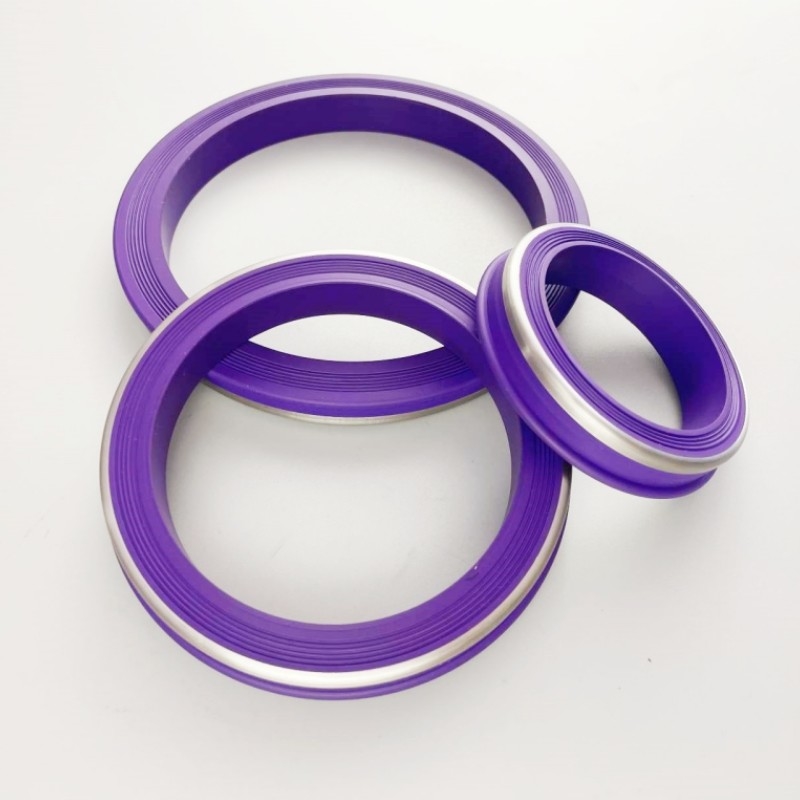 Violett hochwertiges NBR HNBR FKM PTFE Hammer Union Siegel mit Edelstahlrücken