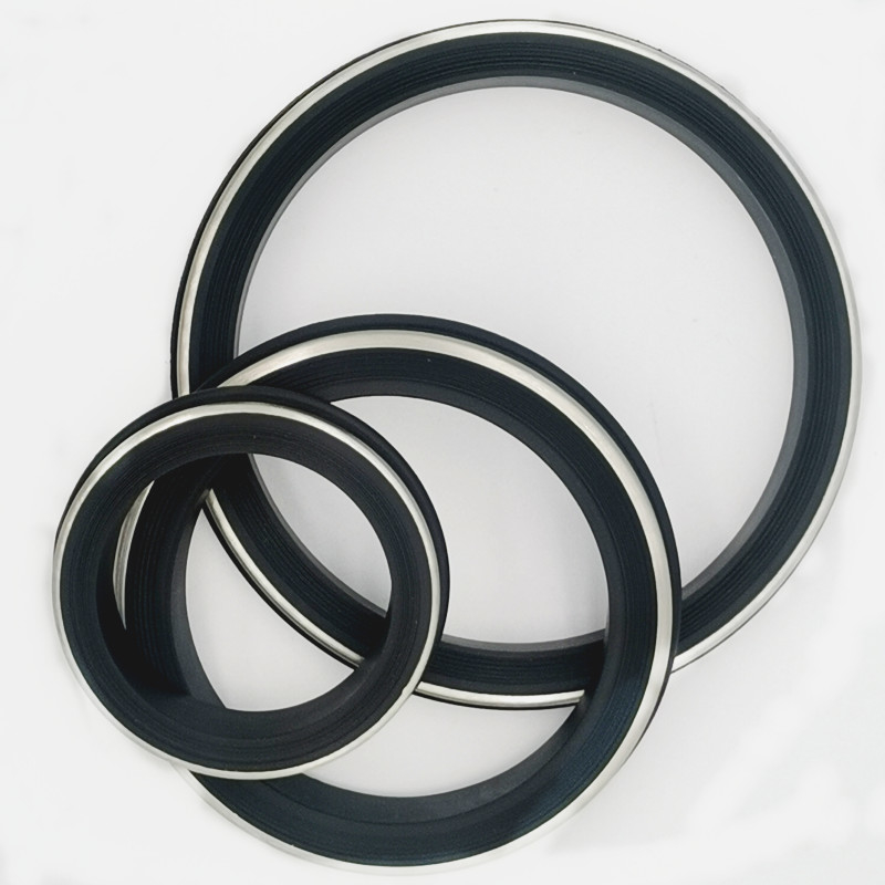 Öl- und Wärme- und Chemikalienbeständig NBR HNBR FKM PTFE Schwarz Hammer Union Siegel mit Edelstahl-Back-up