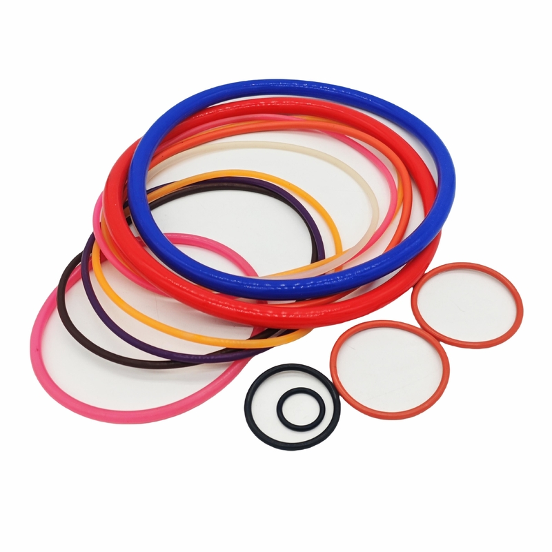 China Fabrik Direktverkauf hochwertige farbenfrohe Silikon Gummi O-Ringe