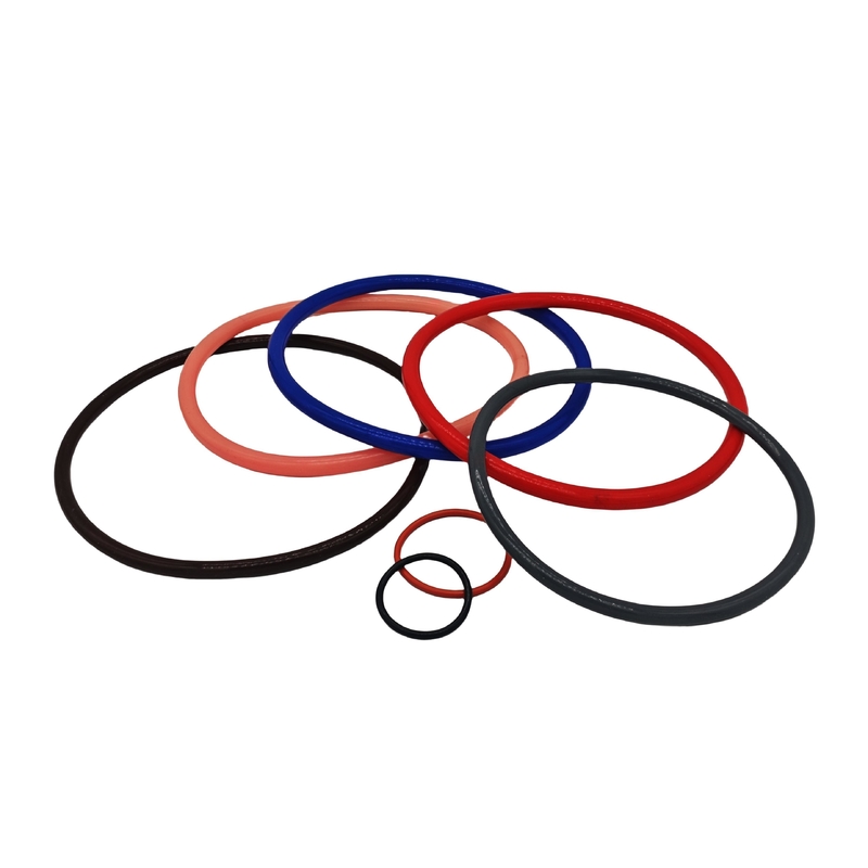 Verschiedene industrielle große und kleine orangeblaue schwarze farbige Silikongummi-Ring mit hoher Hitzebeständigkeit